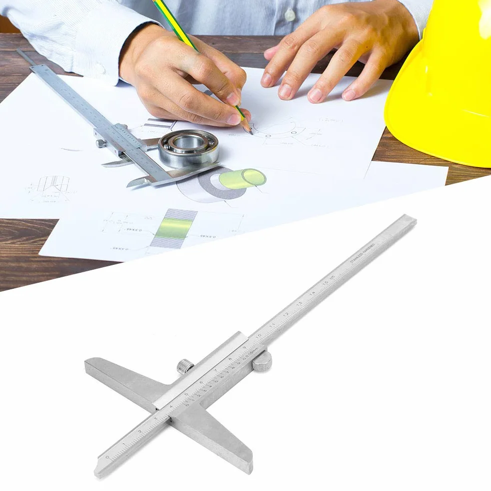 Medidor Profundidad Acero Inoxidable 0-150 mm Calibrador Profesional