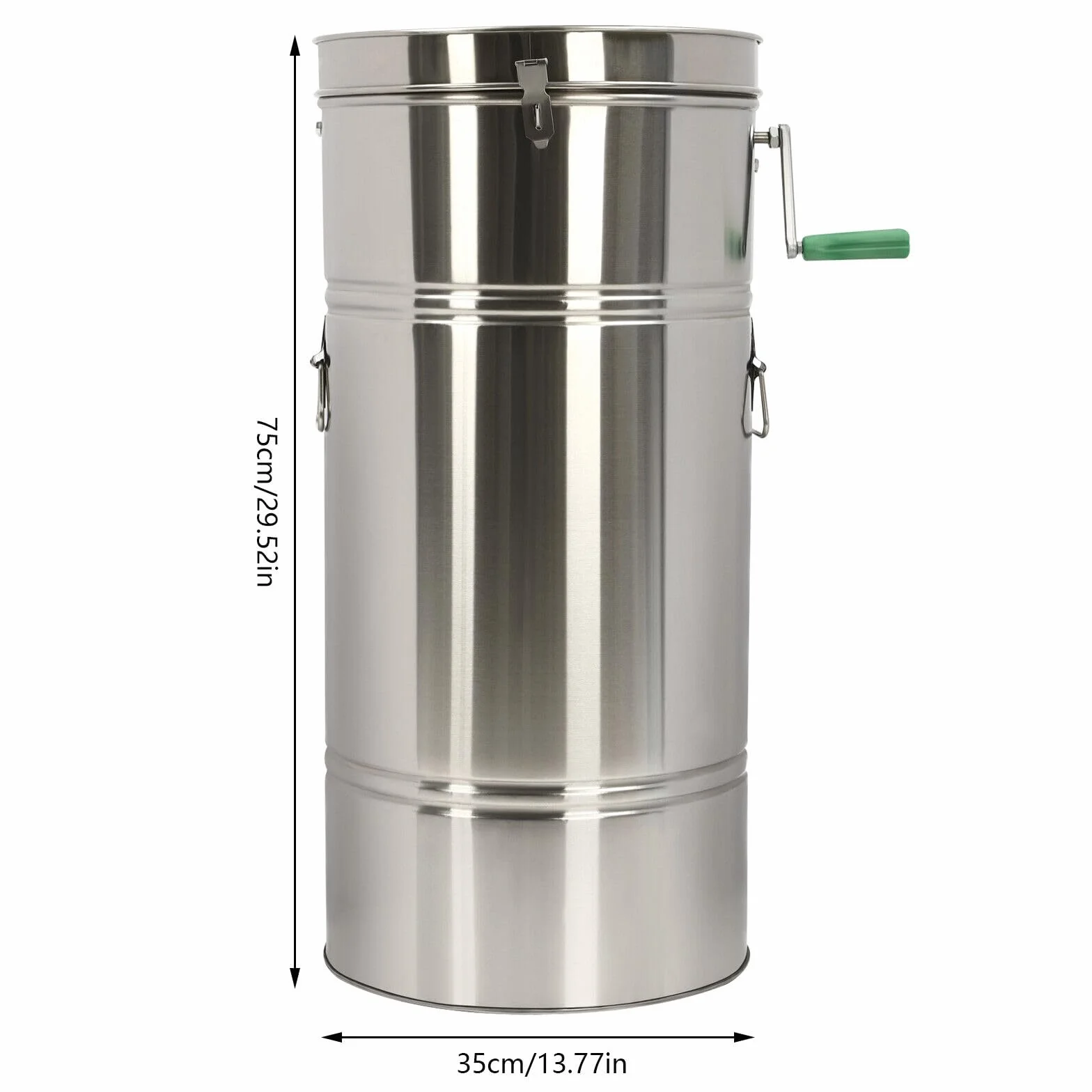 Extractor manual de miel de 2 marcos, para colmenas más pequeñas que el extractor de abeja de acero inoxidable, rotador de miel, rotador manual de cosecha de miel