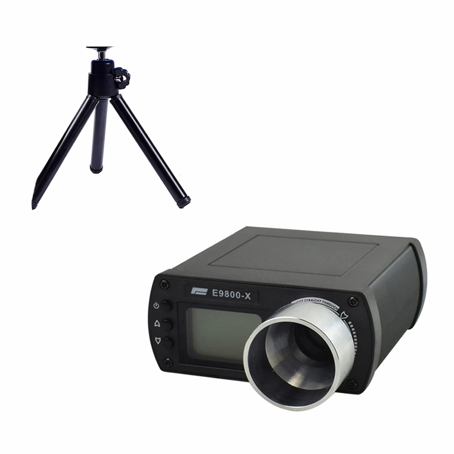 E9800-X - Medidor de velocidad con pantalla LCD, cronógrafo para cronómetro, medidor de velocidad, medición de energía, cronógrafo