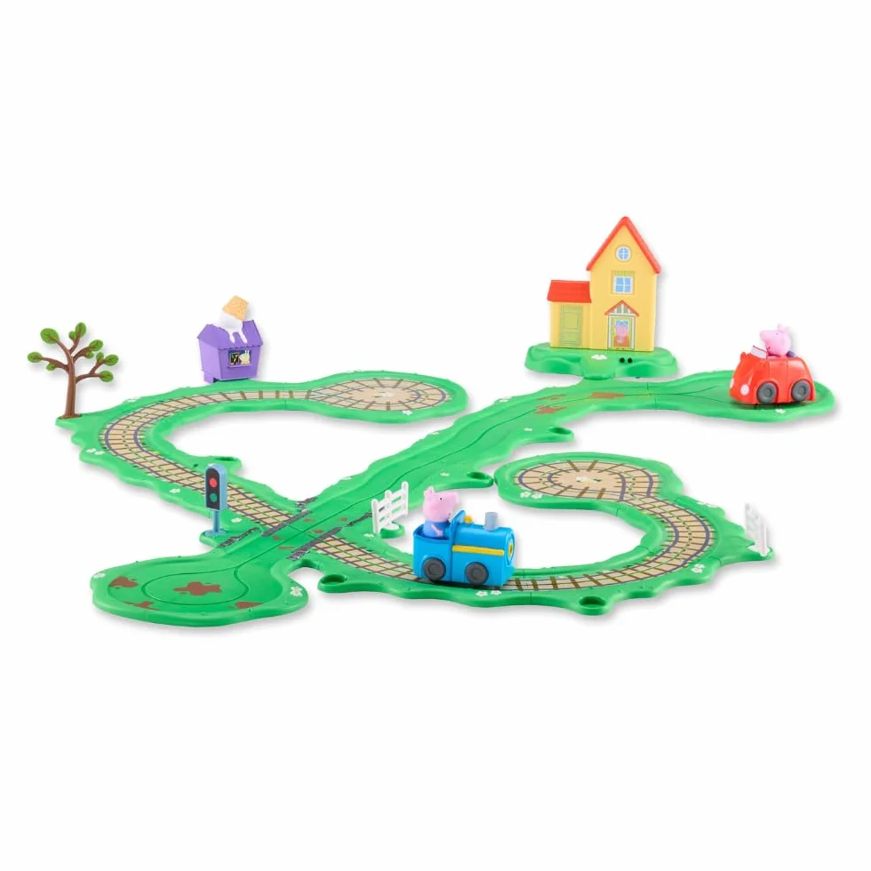 Peppa Pig Circuito Tren y Coche