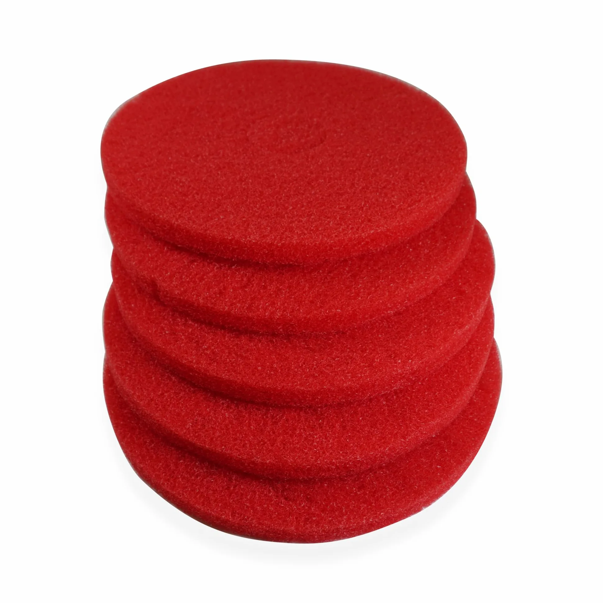 Superpad rojo 406 mm (16") - Disco de limpieza por pulverización para monolavadora y monolavadora - fricción suave para el mantenimiento regular del suelo