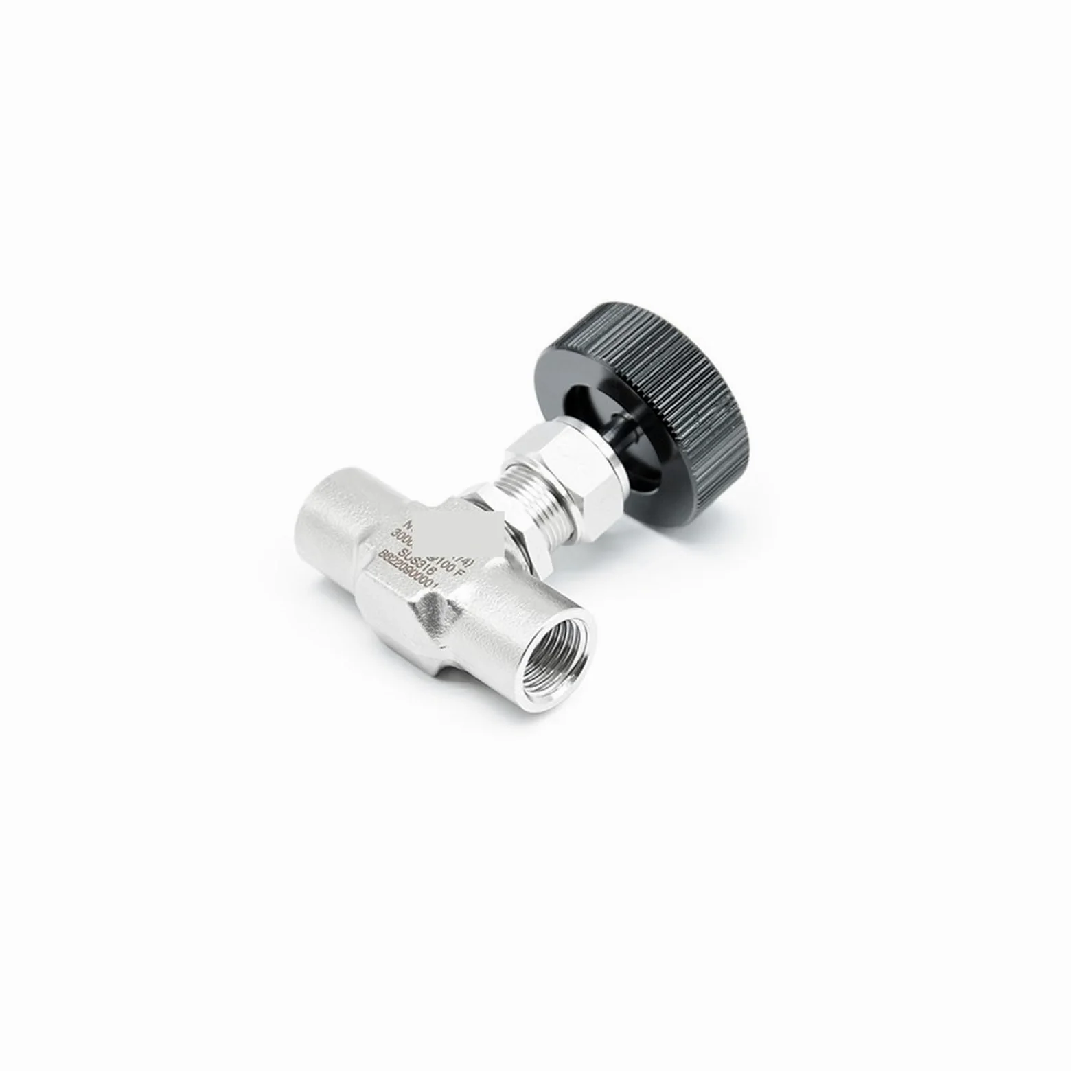 Mini válvula de Aguja Aire 3000 PSI, Acero Inoxidable, Gas, NPT Hembra, Encendido/Apagado, 1/8", 1/4", 3/8", 1/2", 3/4"(1/2")