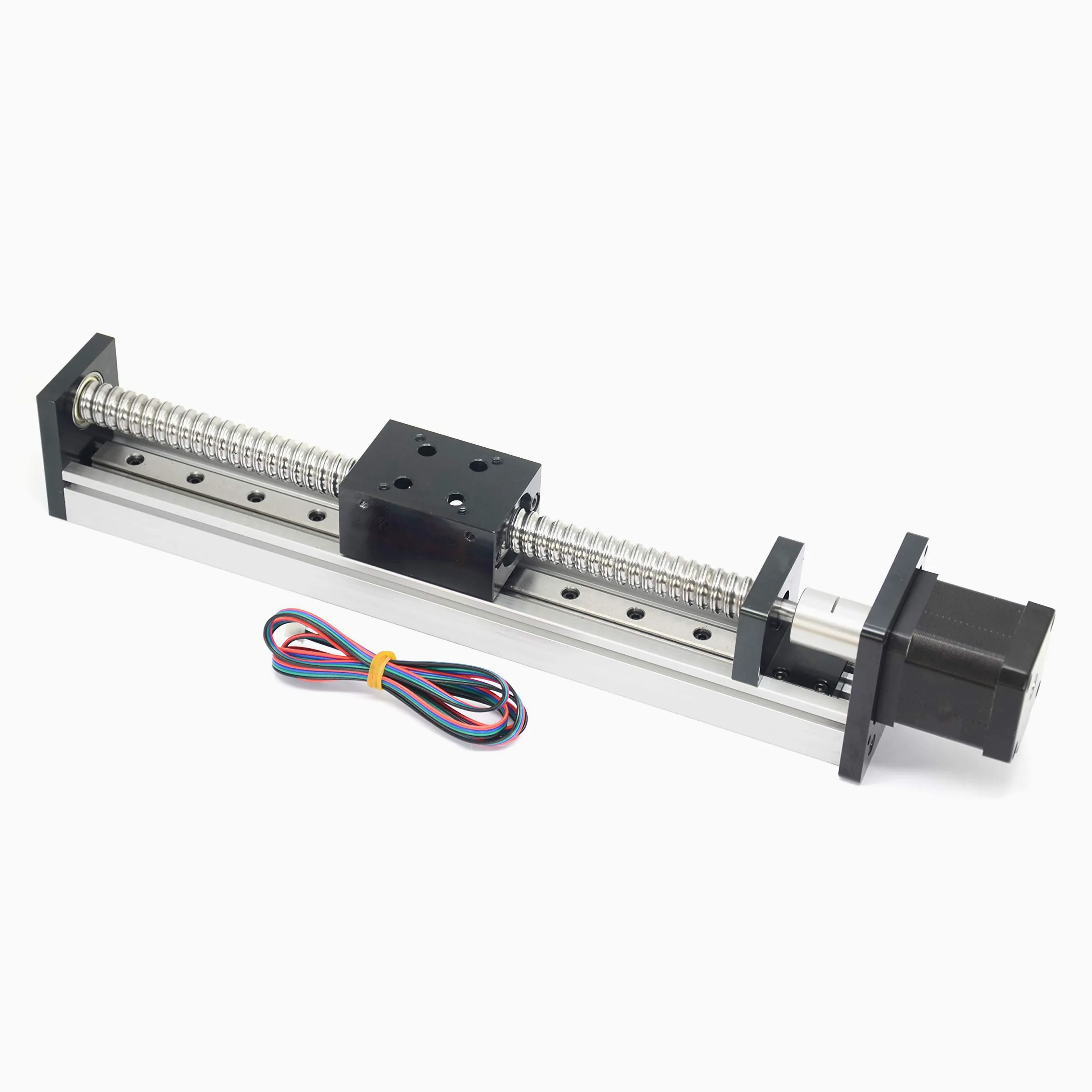 Actuador lineal de viaje con rieles lineales cuadrados con motor paso a paso NEMA17 para piezas de router CNC DIY eje X Y Z