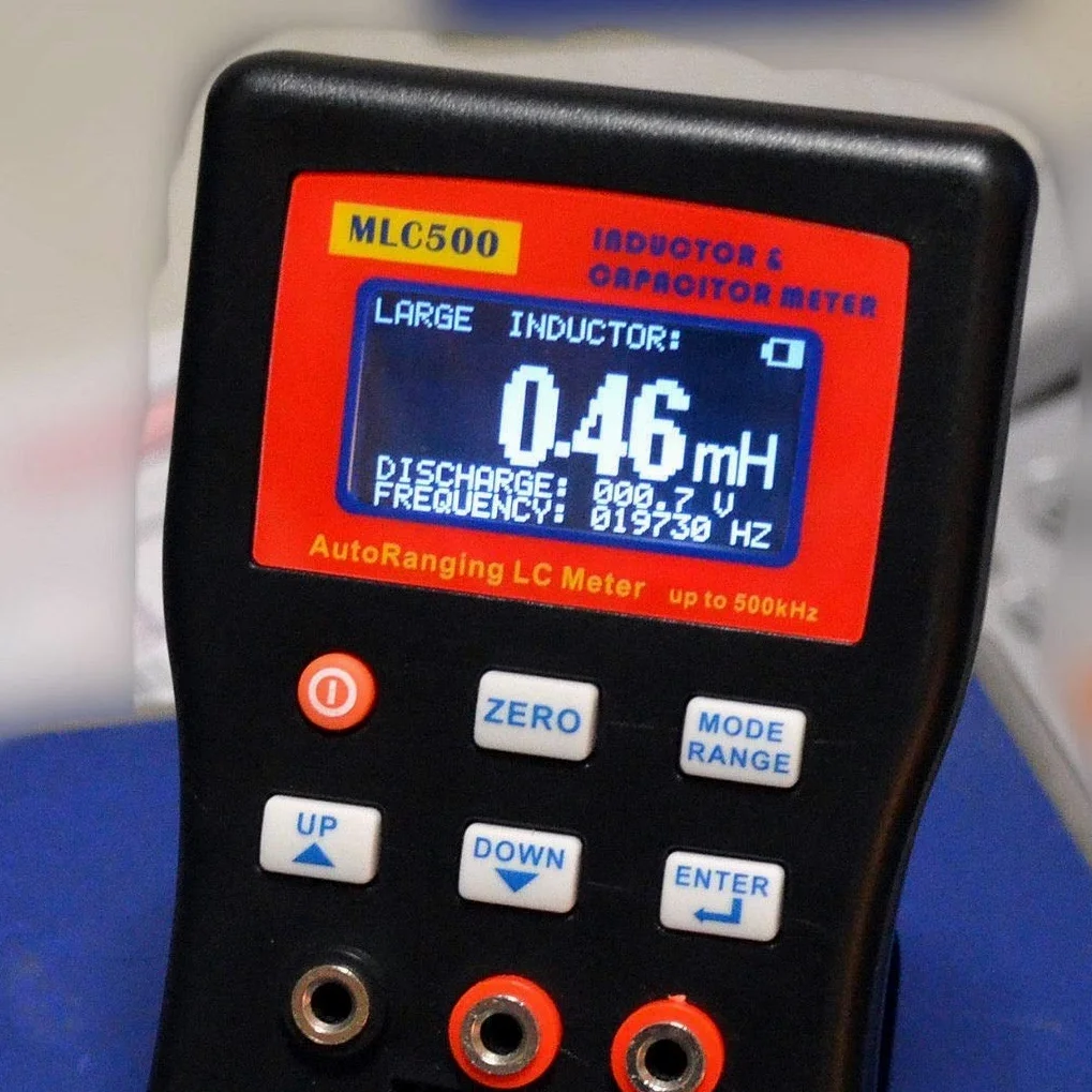 Pantalla Mlc500 500 Khz Digital de Gran precisión la inductancia y capacitancia Rango automático Metros Probador Inglés Manual USB Prog PC