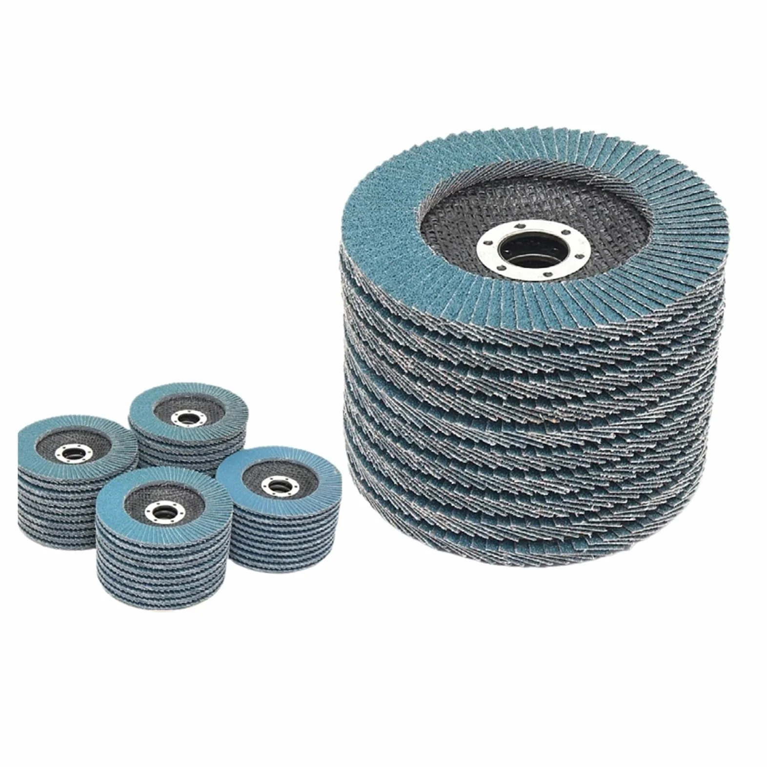 Disco de lijado for amoladora angular de 125mm y 5 ", herramienta abrasiva de madera y plástico de Metal, discos de aleta for muelas de grano 40/60/80/120(5pcs grit 40)