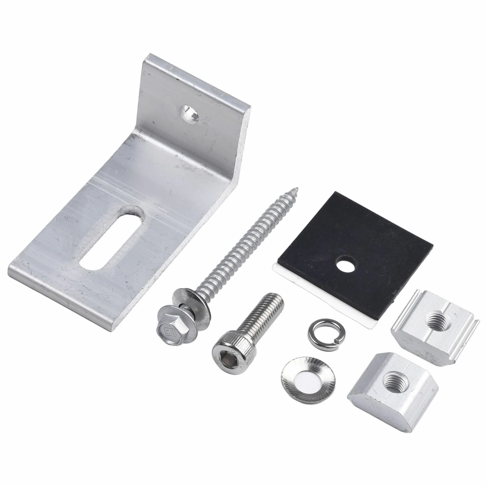 Bket de montaje de panel solar para techos Ched, soporte de techo de aluminio ajustable para techos de estaño, soporta rieles de 33-68 mm de altura, estructura de aleación resistente a la