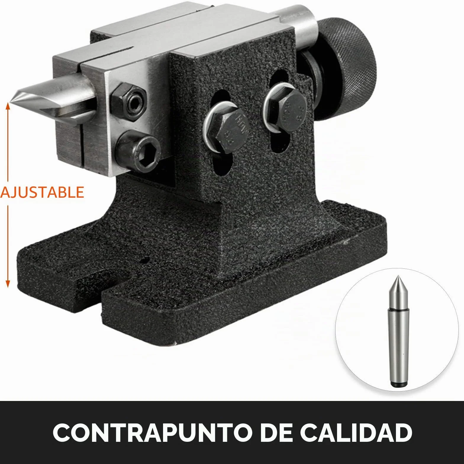 VEVOR Cabezal Divisor 4'' 100mm Cabezal Divisor para Fresadora Contrapunto 0-90 Grados Ratio de Reducción 1:40 Cabezal Divisor Universal para Trabajos de Fresado, Rectificado y Perforación