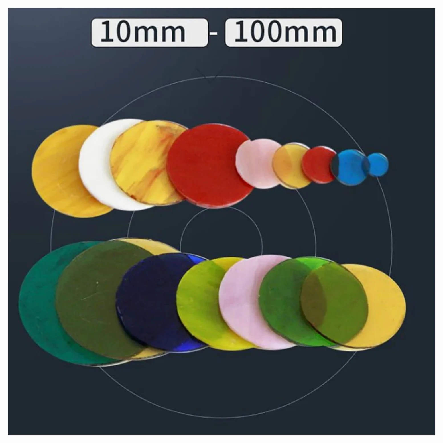 Cortador Manual de agujeros redondos, máquina cortadora de vidrio con lentes de alta precisión, herramienta de corte de vidrio redondo de 10-100MM de diámetro práctico Uso versátil