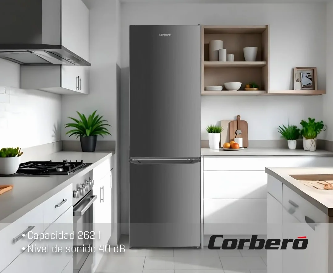 Corbero Frigorífico Combi Estático CCH1824EX 262L 180cm Inox