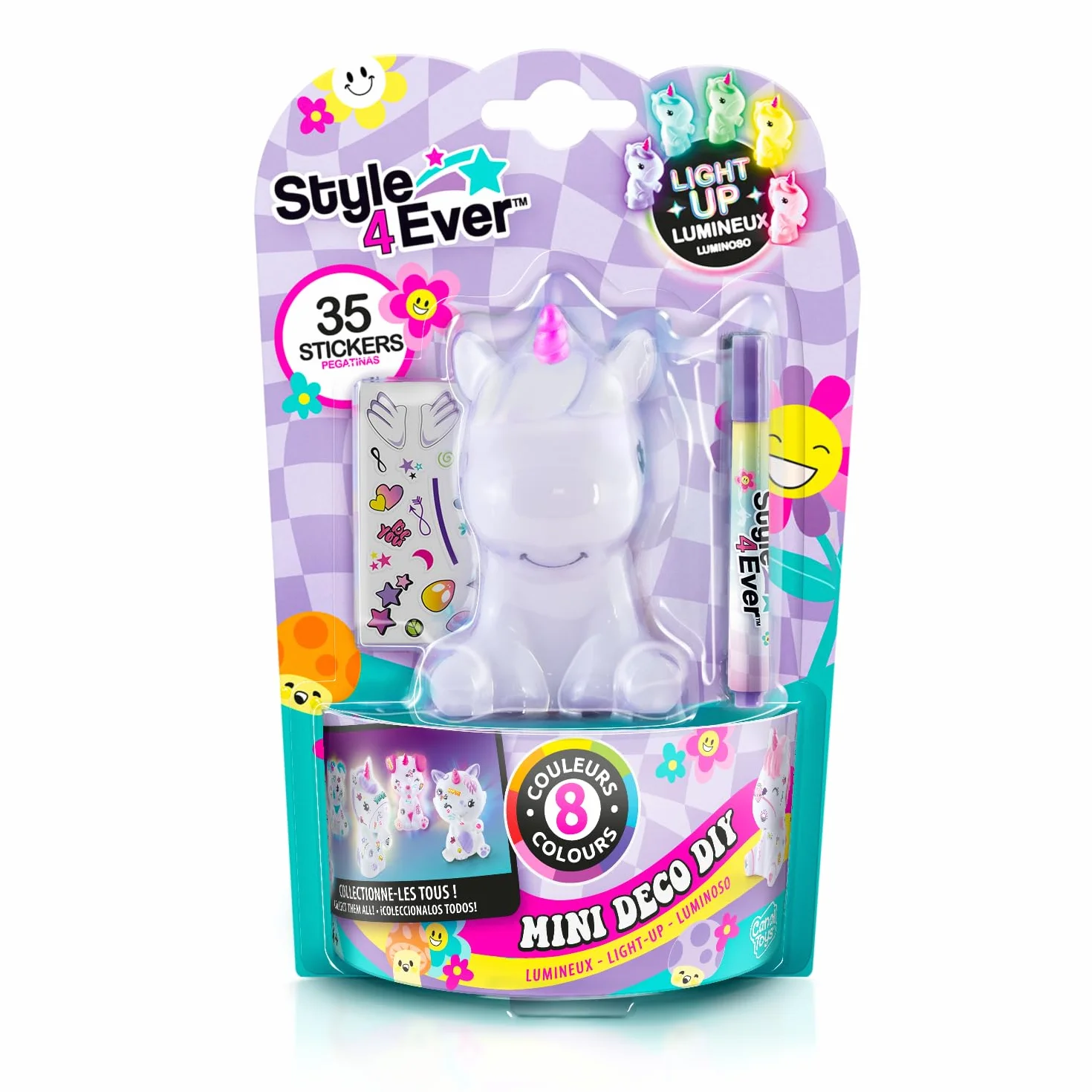 Canal Toys Style 4Ever Mini Deco DIY con Luz LED Surtido Rotulador Pegatinas