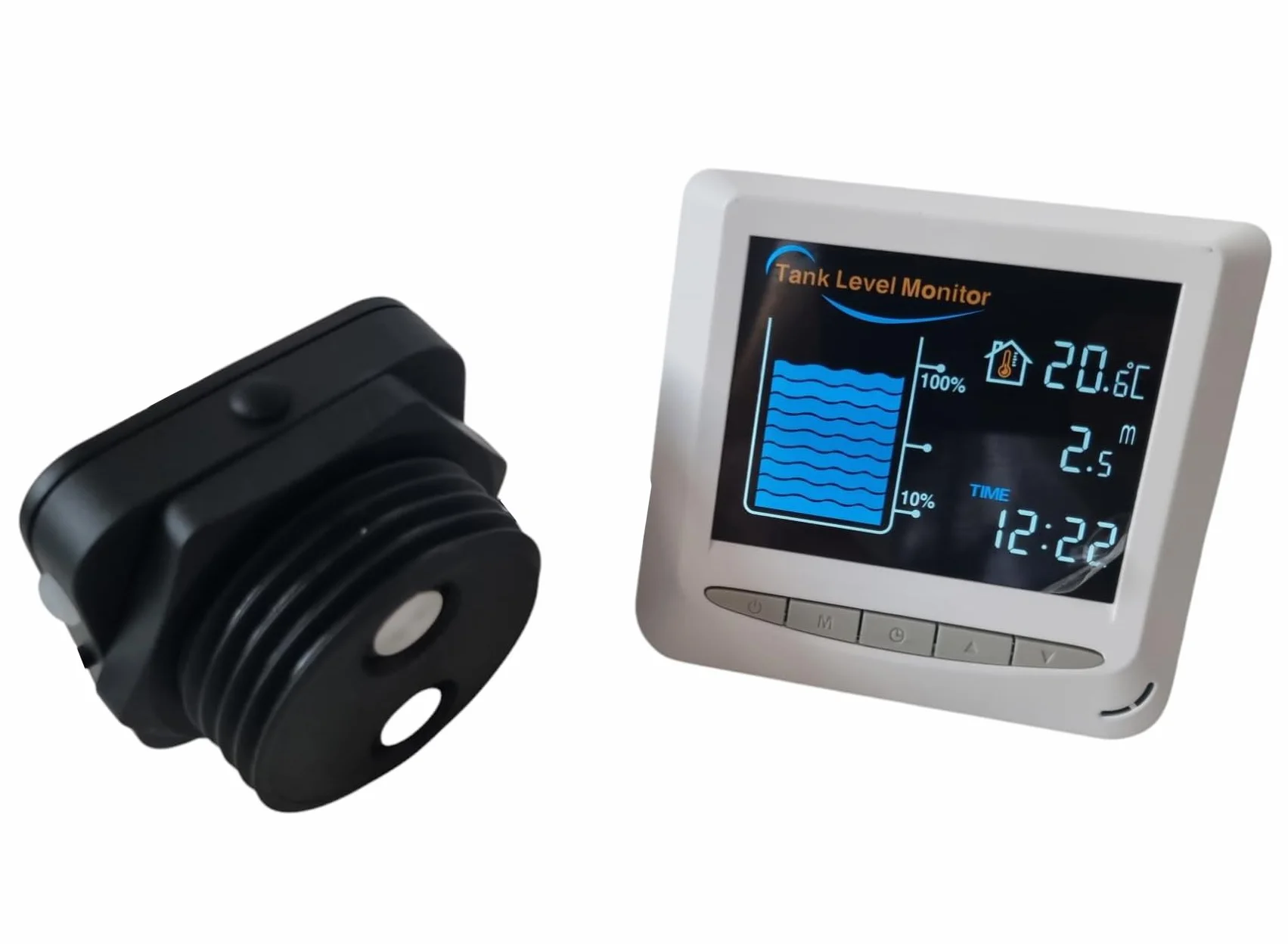 2,4 GHz WiFi Tuya APP indicador de nivel de llenado por ultrasonidos sensor de nivel de agua para tanque de aceite de calefacción tanque de agua cisterna 15 m cable pantalla