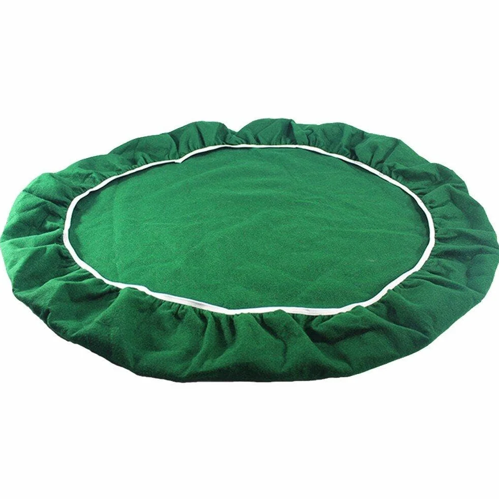 Cubierta Redonda de Fieltro para Mesa de Póquer, Protector y Tapete para Juegos de Cartas de Casino
