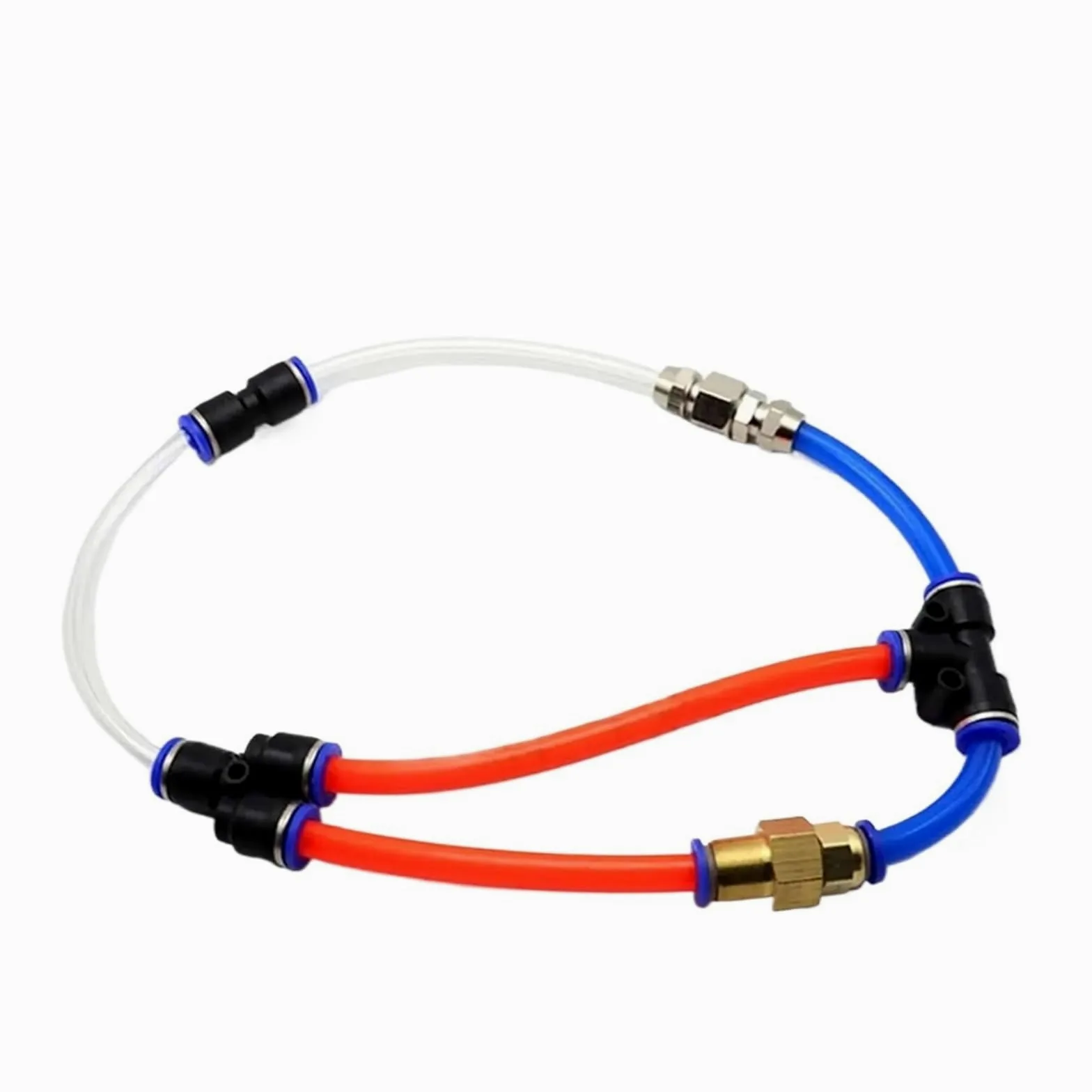 1 pieza de accesorios neumáticos de aire PU PV PY PE de 4 mm, 6 mm, 8 mm, 10 mm y 12 mm, accesorios de plástico for mangueras, acoplamientos rápidos y conectores de tuberías.(PY,50 PCS,OD 4mm)