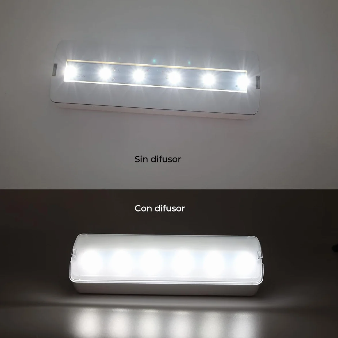 Alpinaluz Luz de Emergencia LED 3W con Batería de Litio, 265lm, 3 Horas