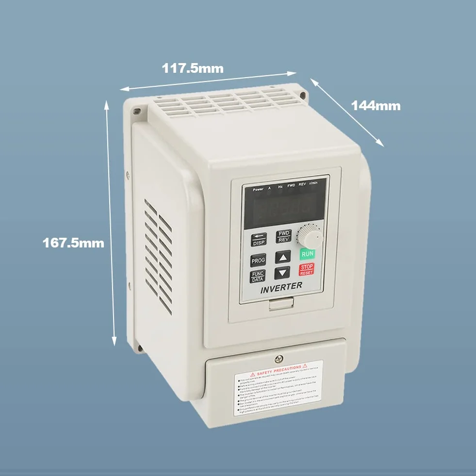 Convertidor de frecuencia VFD, variador de frecuencia de CA monofásico de 220 V CA Inversor VFD para Motor trifásico de 4 kW de CA con Control PWM, Buen Rendimiento Anti-Disparo
