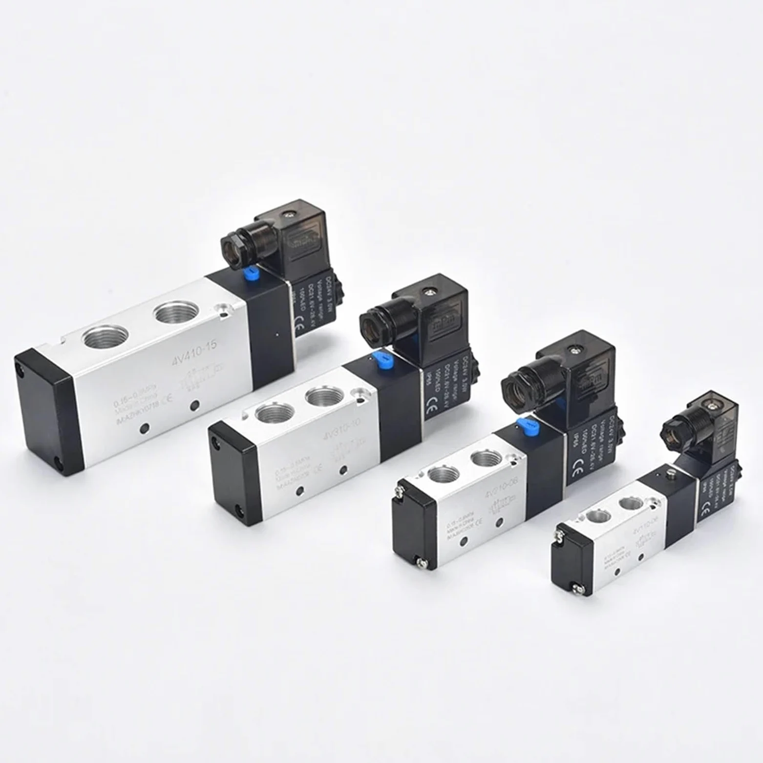 Electroválvula neumática de 5 vías y 2 Posiciones, 4V210-08 y 4V310-10, 12 V, 24 V y 220 V(4V110-06,DC12V)