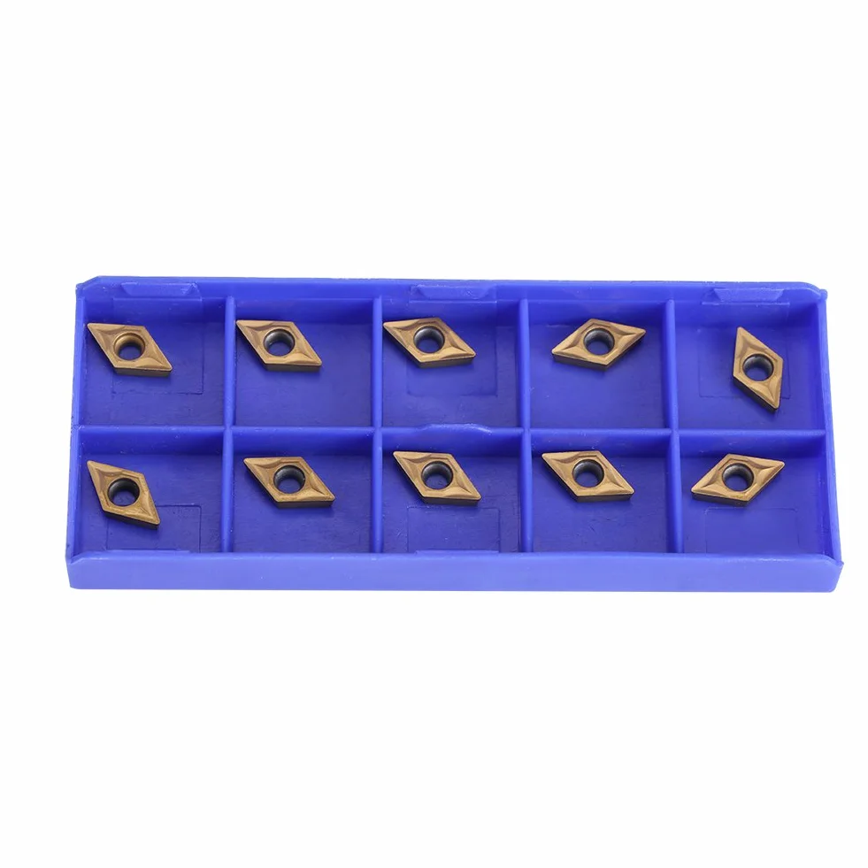Insertos de Carburo CNC DCMT070202 Tin-coated para Fresado de Acero