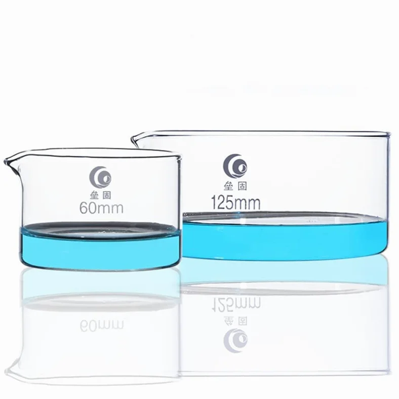 Plato de cristalización de Vidrio de borosilicato Alto, Plato Circular, Plato de Laboratorio, Resistencia a Altas temperaturas, 1 ud. (Size : 200mm)