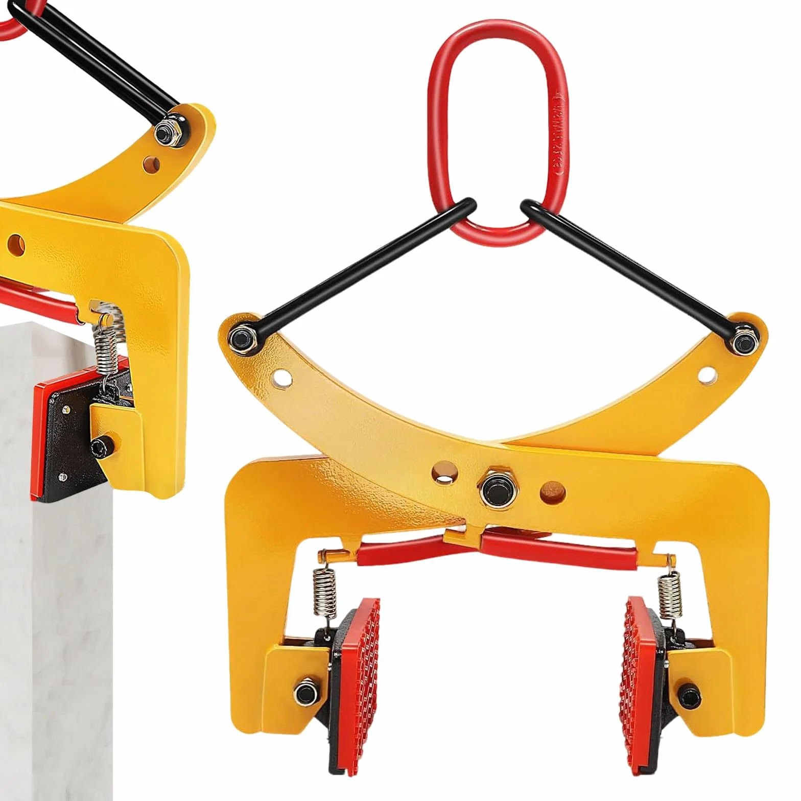 Alicates de desplazamiento, 280 kg, con apertura ajustable, 8-30 cm de diámetro, pinza para piedra para levantar y transportar piedras