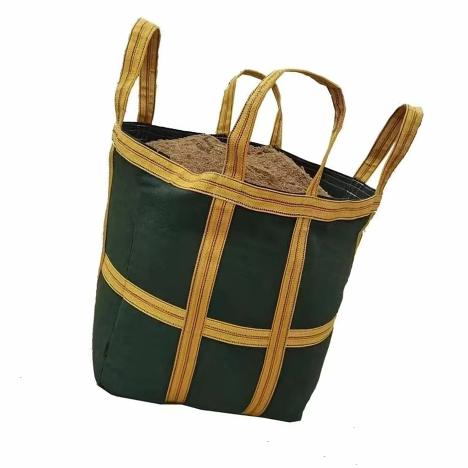 Bolsa de elevación con eslinga de nailon: bolsas de elevación reutilizables y duraderas, bolsa de vela tejida para grúas, plataformas y montacargas, para herramientas de manipulación industrial(50 X 5