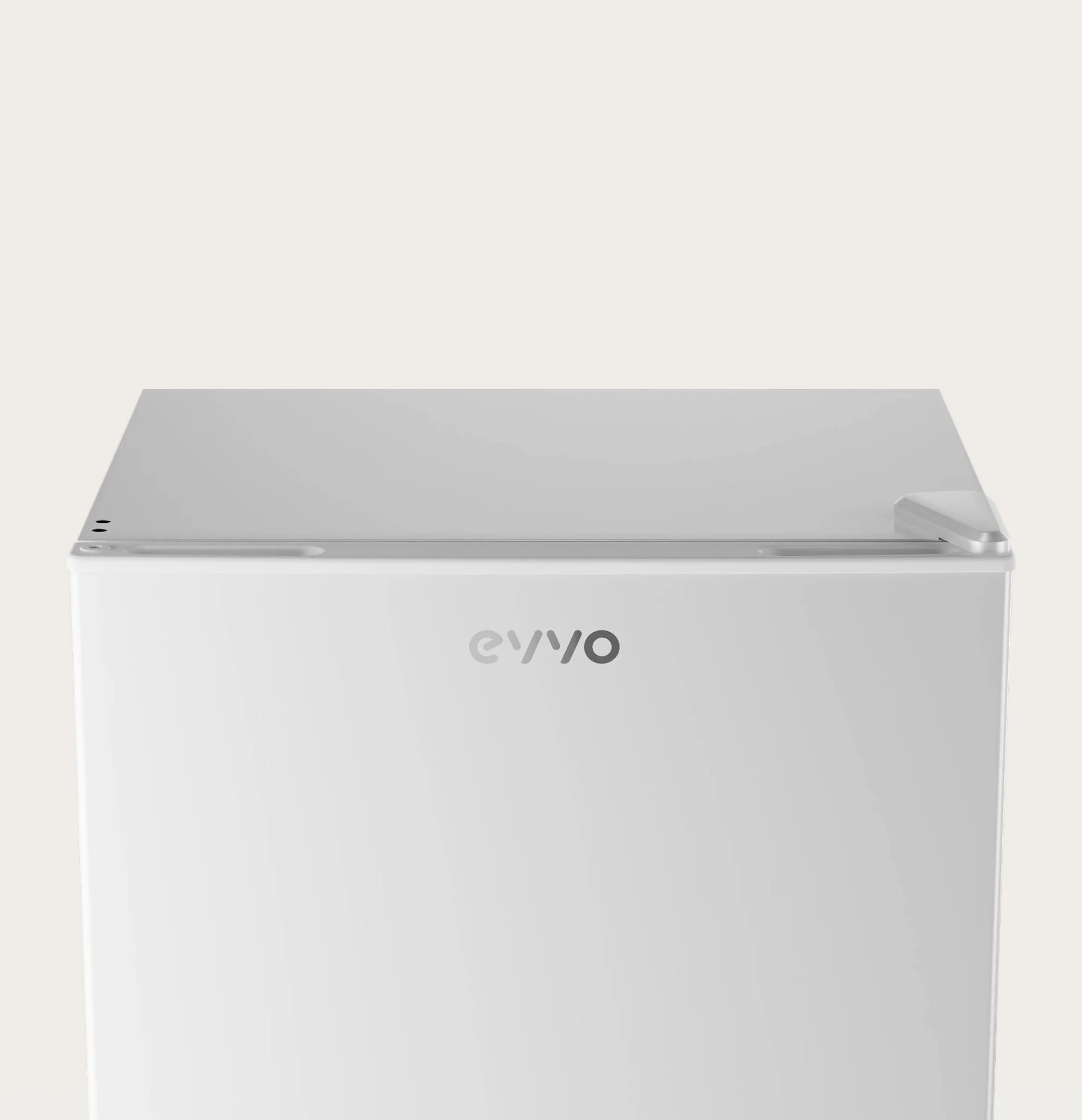 EVVO Frigorífico Mini F22 46 L Blanco Bajo Consumo 80 kWh/año 41 dB Compacto 48,5 cm