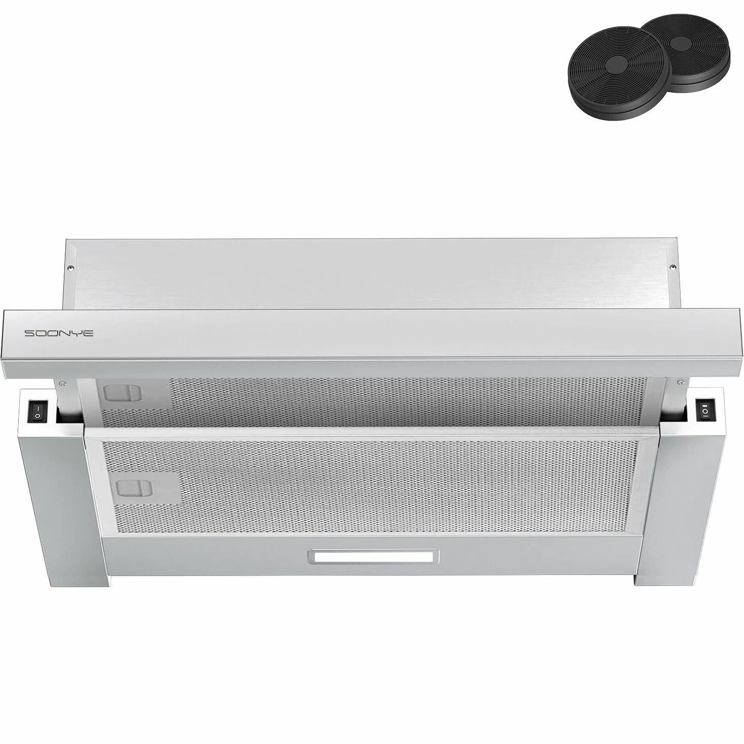 Campana extractora telescópica 60 cm 350 m³/h integrada 600 mm LED 2 velocidades