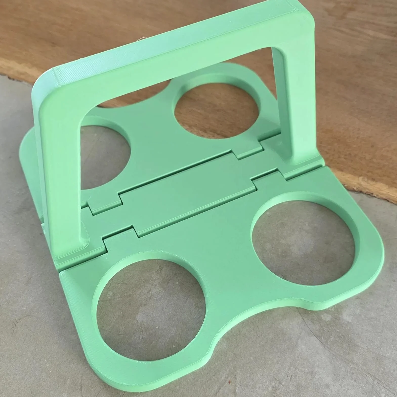 Porta bebidas portátil, soporte para 4 compartimentos para café y refrescos, cesta reutilizable para barbacoas y cenas familiares
