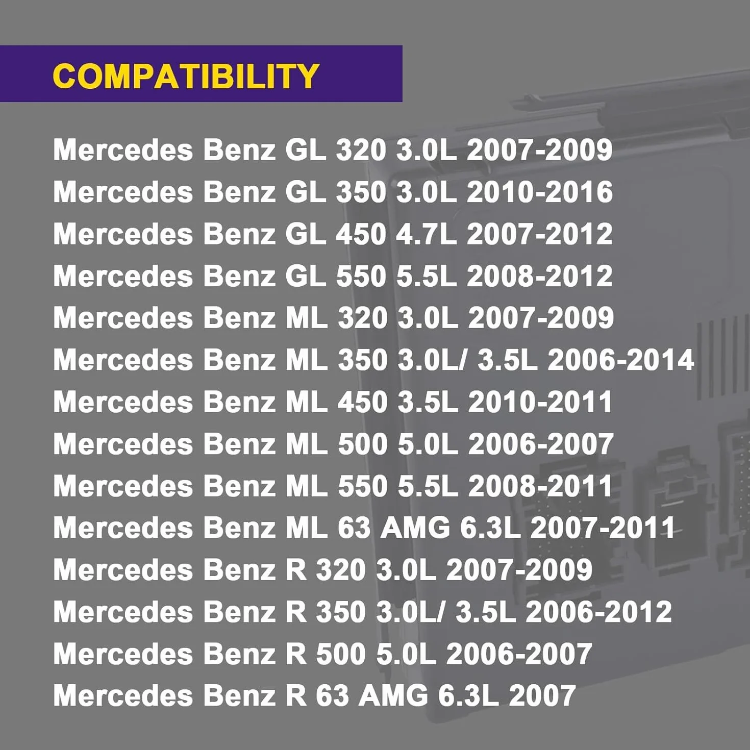 SAM Módulo de adquisición de señal, unidad de módulo de control con módulo de seguimiento de remolque. Reemplazo para GL320 GL350 GL450 ML320 ML350 ML63 R350. Accesorio para automóvil. Número
