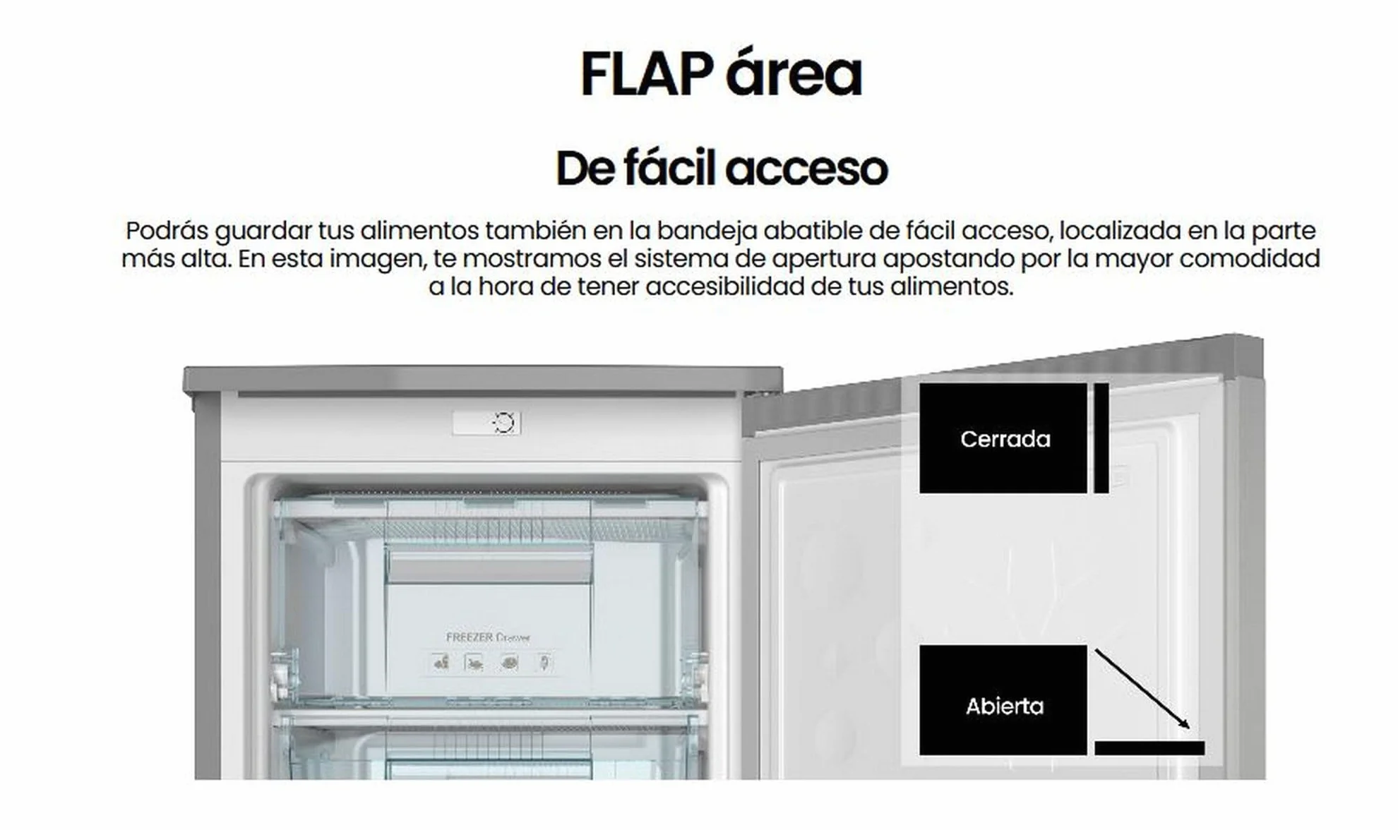 INFINITON CV-A85I Congelador vertical 80 L 85 cm 3 cajones Inox