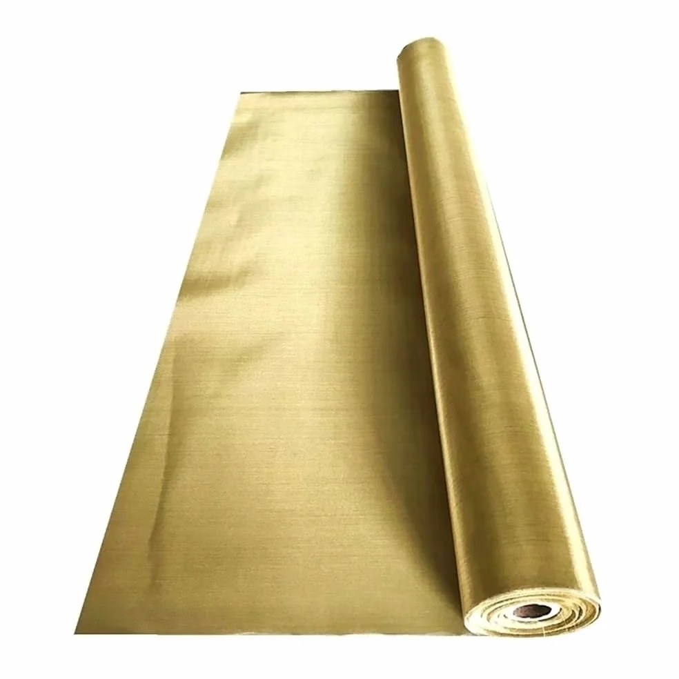 Tela filtrante de malla de cobre, Malla de pantalla de latón puro de 100cm, rollo de pantalla de malla de latón de 1 pie, filtro de alambre de malla de tela de latón de 0,11mm de malla 150 for jardine
