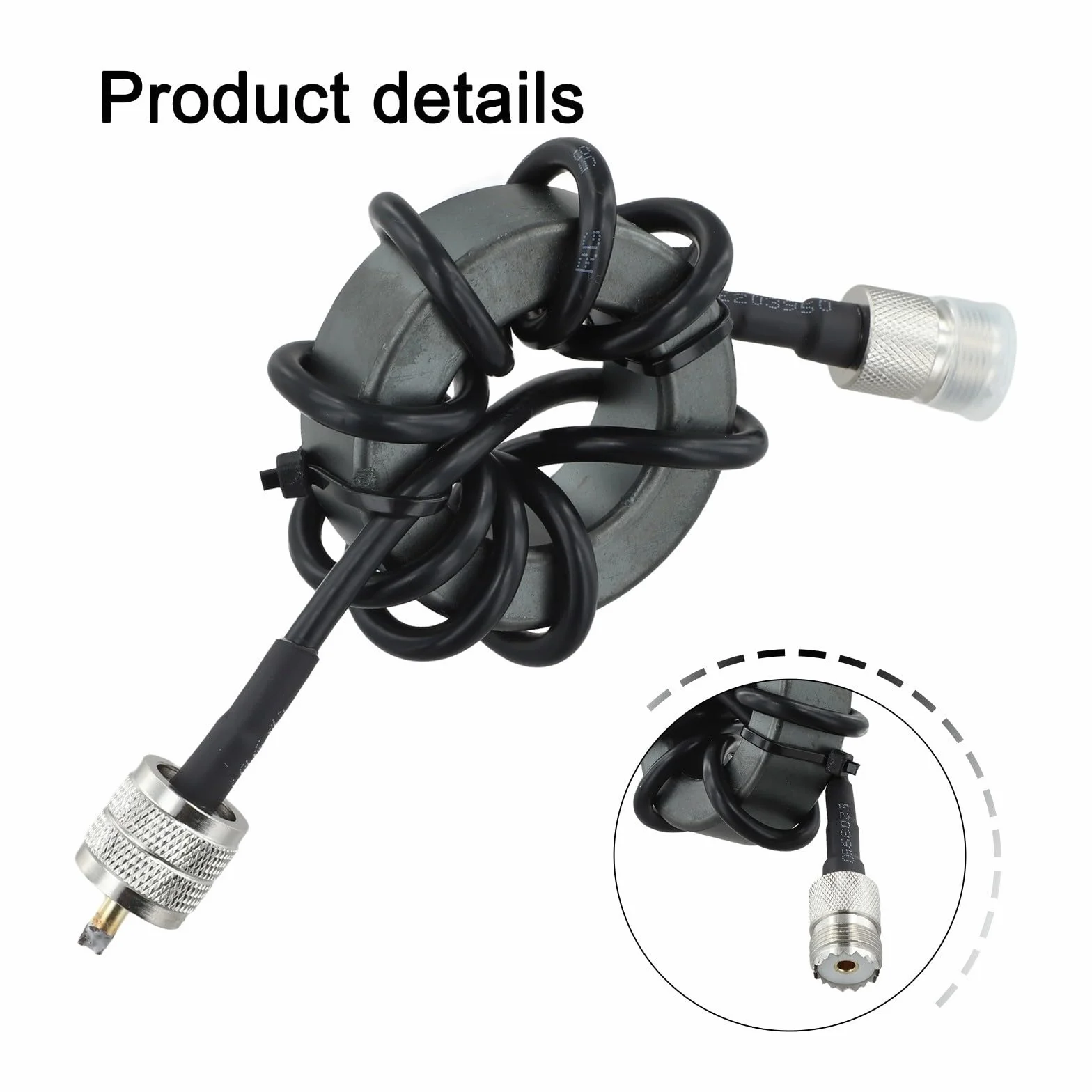 Balun núcleo de ferrita supresor HF 1.8-30MHz modo común para coaxial (EM-43)