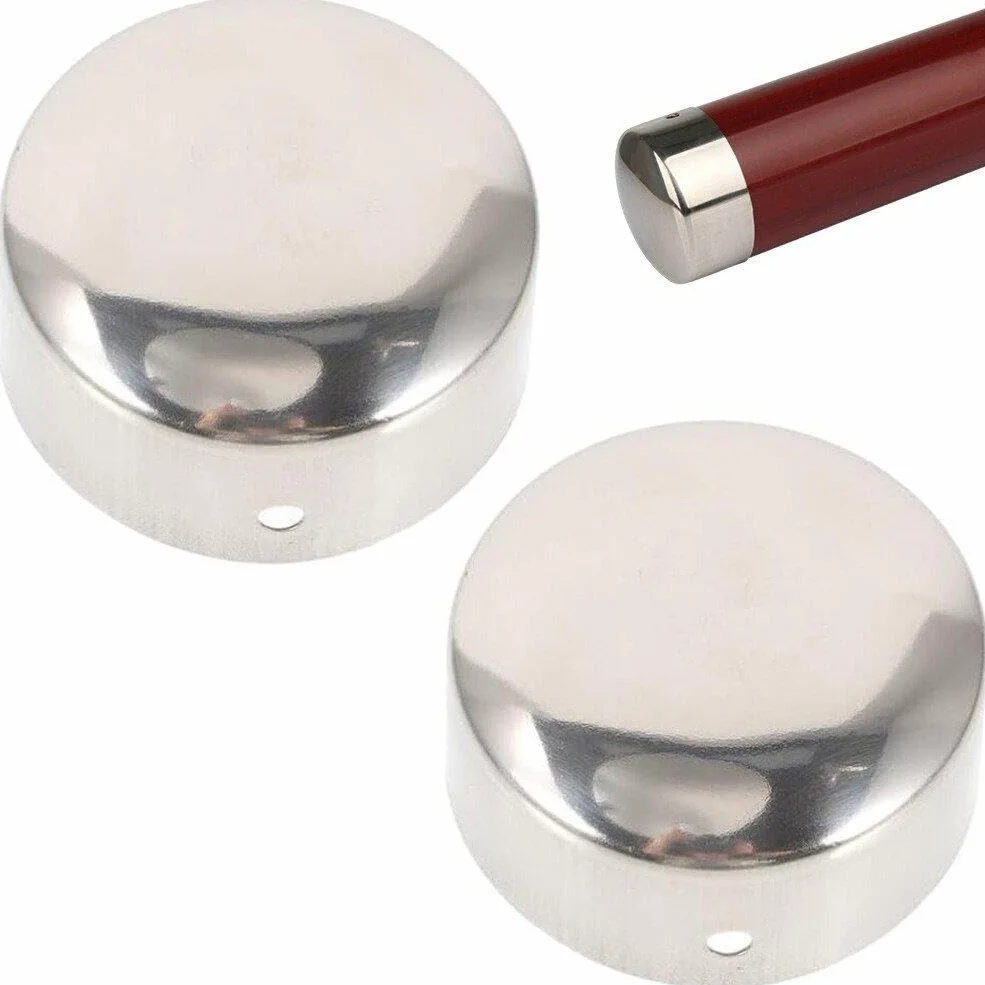 Tapones redondos de 38 mm para soportes de riel de barandilla, ideales para decoración de reposabrazos de tuberías, tapas de extremo de mujer