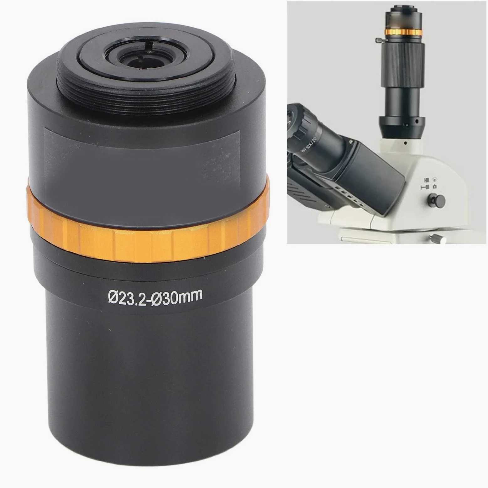 Lente Ocular Digital, Ocular de Microscopio Multifuncional de Alta Precisión, Interfaz de Cámara de 25 Mm para Escuelas