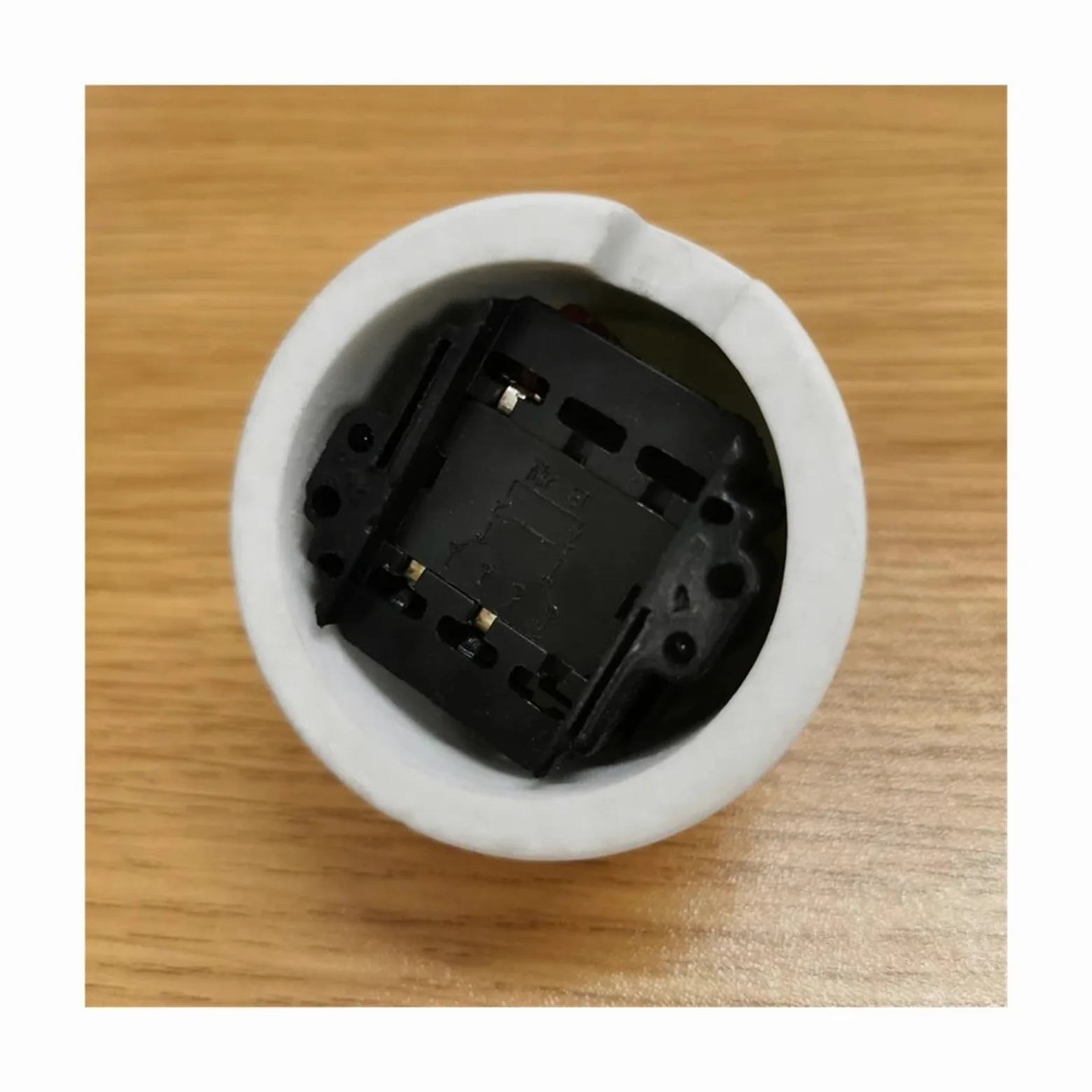 Interruptor giratorio de cerámica for lámpara de pared, perilla de luz, 10 A, 250 V, for decoración del hogar(Black)