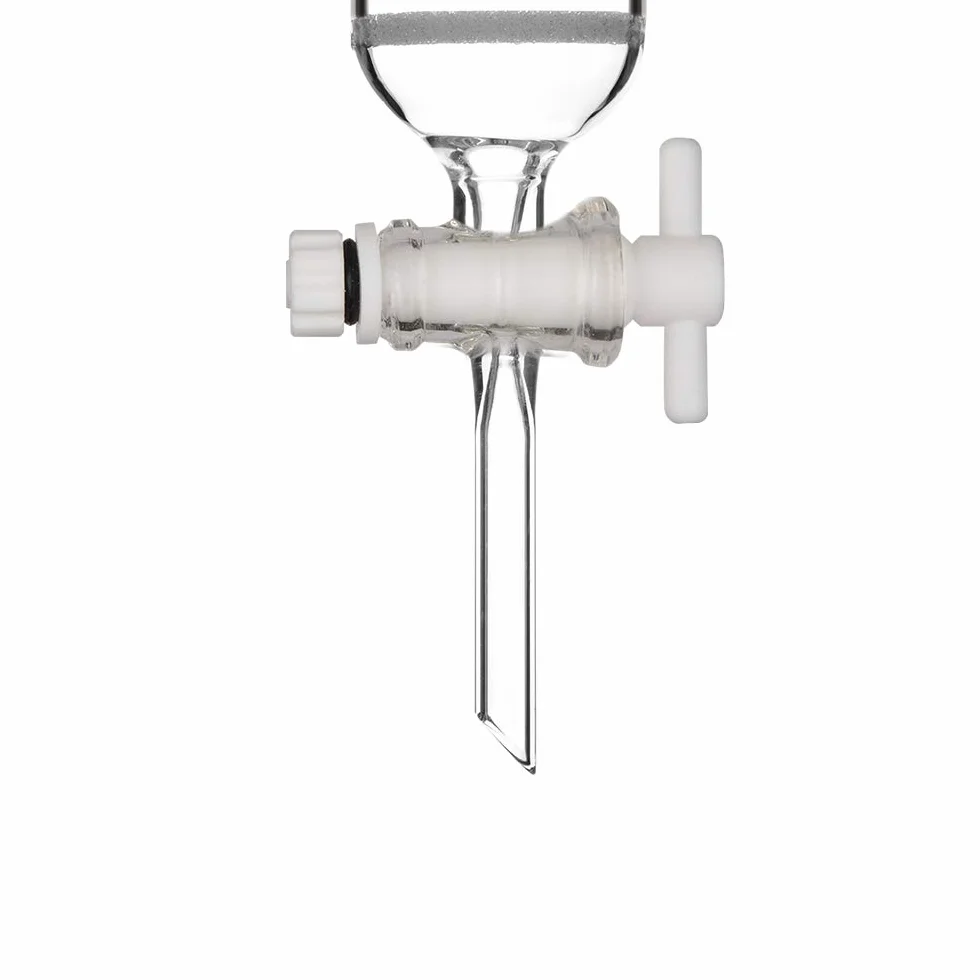 stonylab Columna de Cromatografía de Vidrio de Borosilicato, Chromatography Column Junta de 24/40 con Disco Fritado y Llave de Paso PTFE, 300 mm Longitud Efectiva y 50 mm O.D de Columna