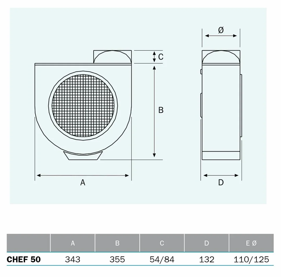 VoltShine Extractor de cocina 50, alto rendimiento, diseño compacto, fácil instalación, ideal para ventilación y eliminación de olores en cocinas.