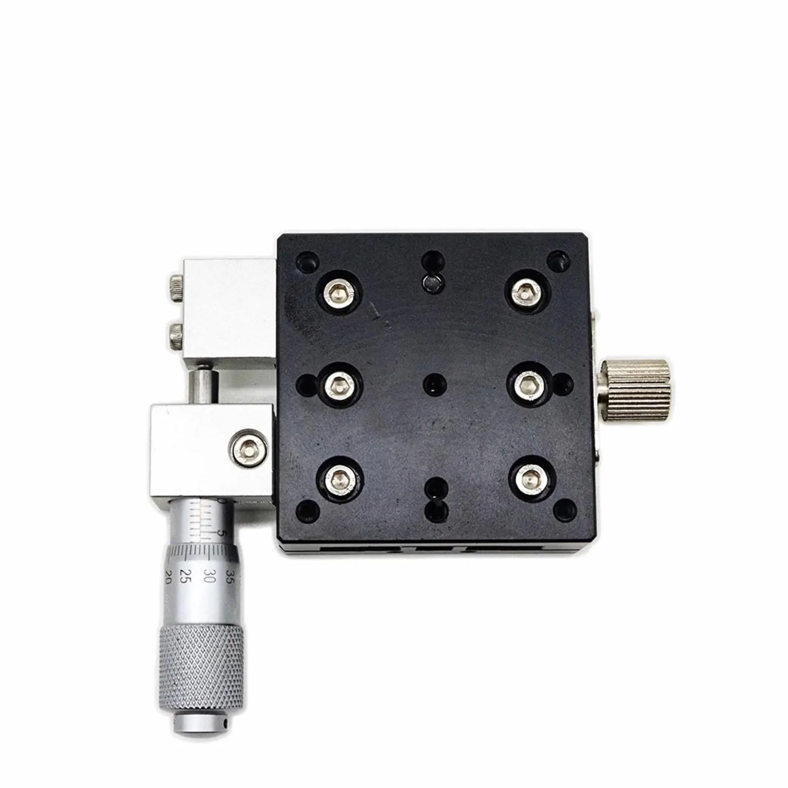 Mesa Deslizante micrómetro Mesa Deslizante de Eje X LX40-RLC LX80-C LX30/60/120/125 for Platina de Desplazamiento Manual de un Solo Eje con guía de Rodillos Cruzados(LX80-L)