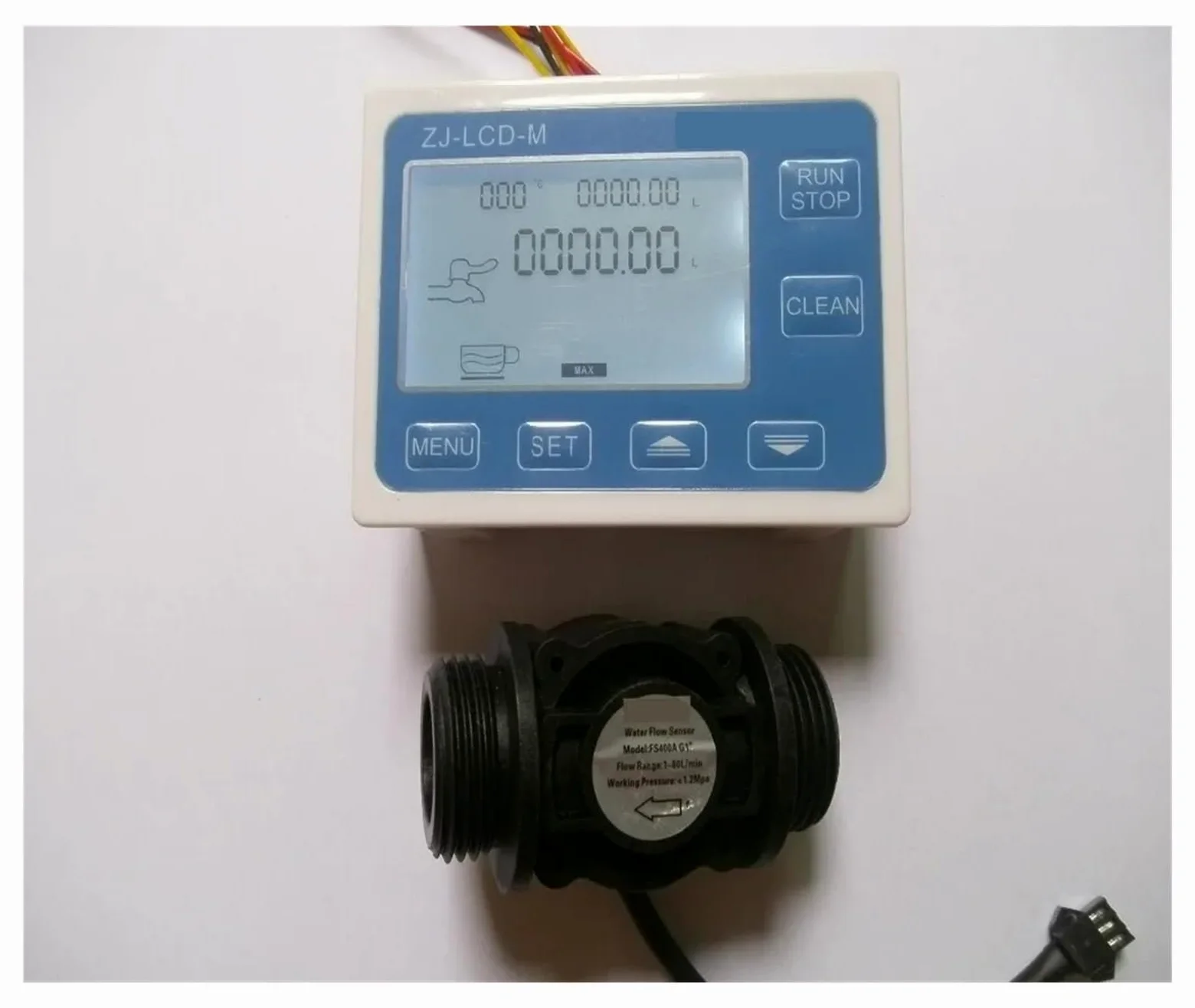 CIRONI Medidor de Sensor de Flujo de Agua G1+medidor de Flujo con Pantalla LCD Digital