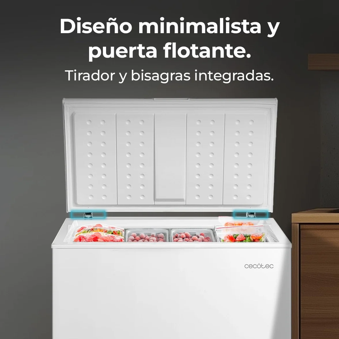 Cecotec Bolero CoolMarket Chest 198P Congelador Horizontal 198L Biały