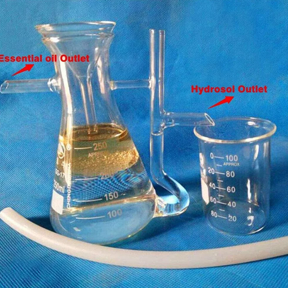 Inicio Aceite Esencial e Hidrosol Receptor-Separador Kits de Laboratorio 250ml