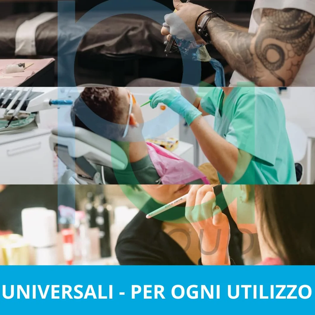 PA GROUP Bandejas desechables blancas moleteadas 100 sztuk do tatuowania