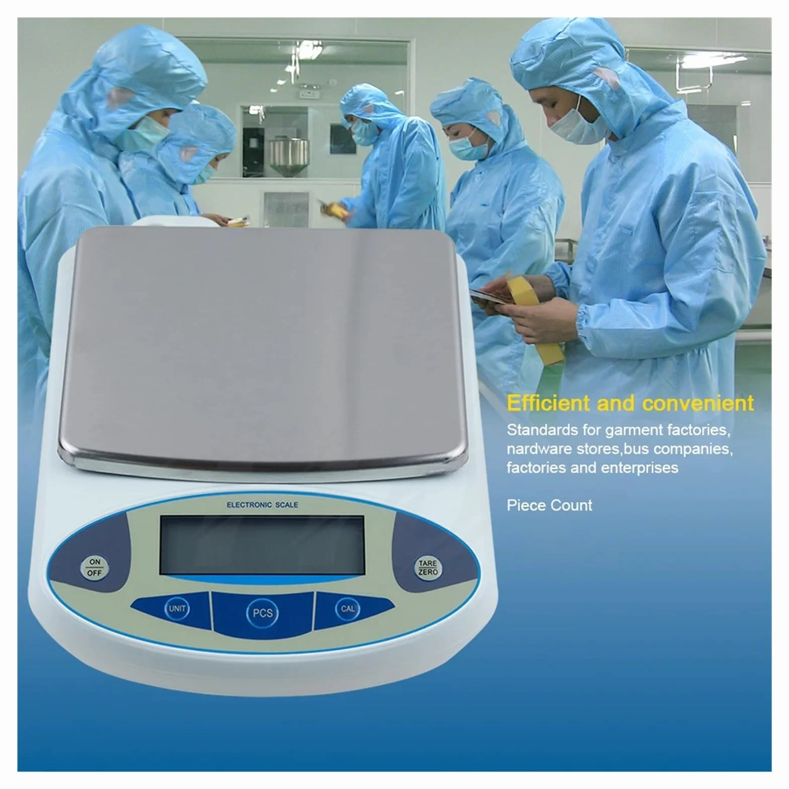 Balanza electrónica digital de alta precisión for laboratorio, joyería, cocina, industrial, 3000/5000 g/30 kg, 0,01 g/0,1 g Para principiantes en bricolaje(30kg 0.1g)