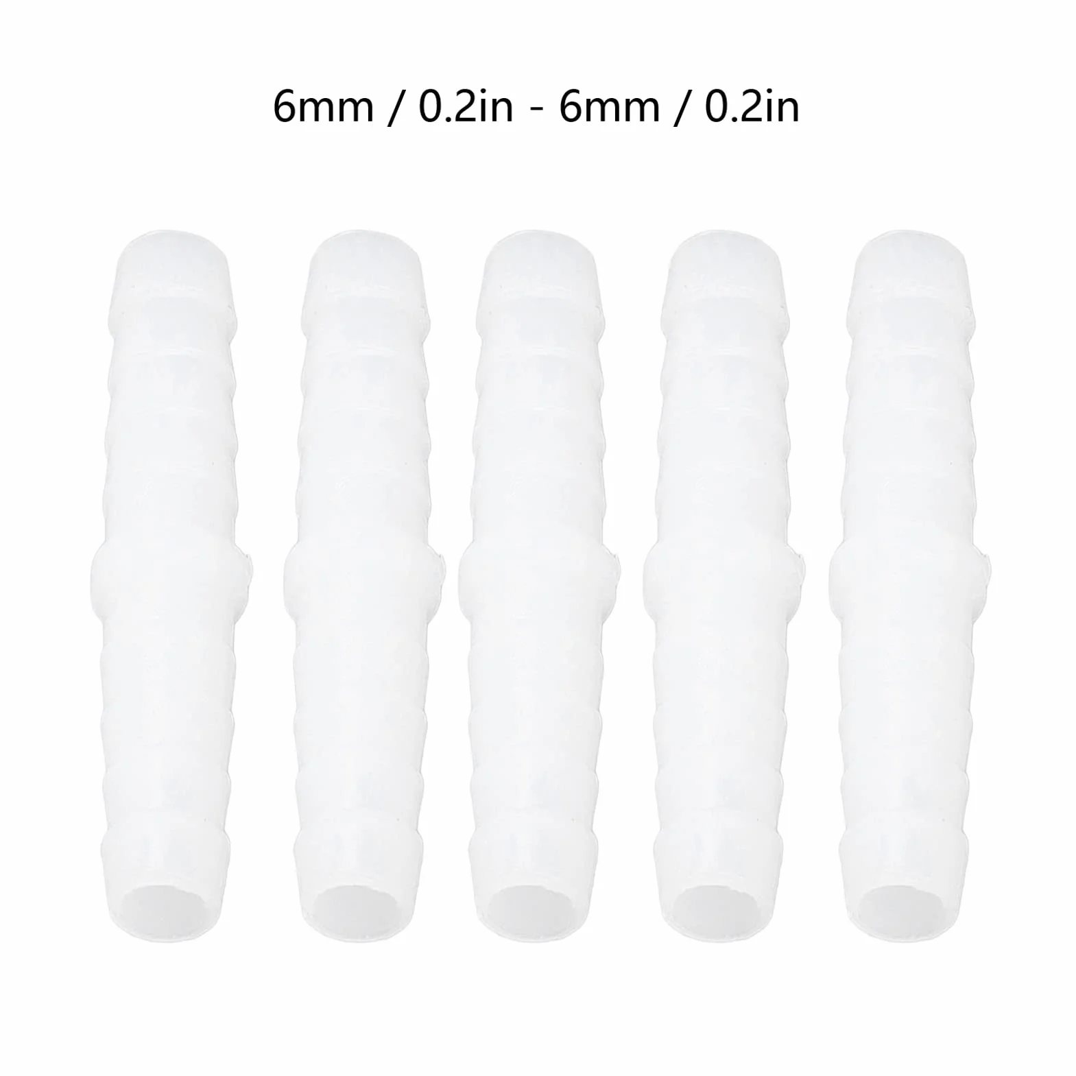 10 Piezas Conector Recto Plástico para Tubería Accesorios de Conexión