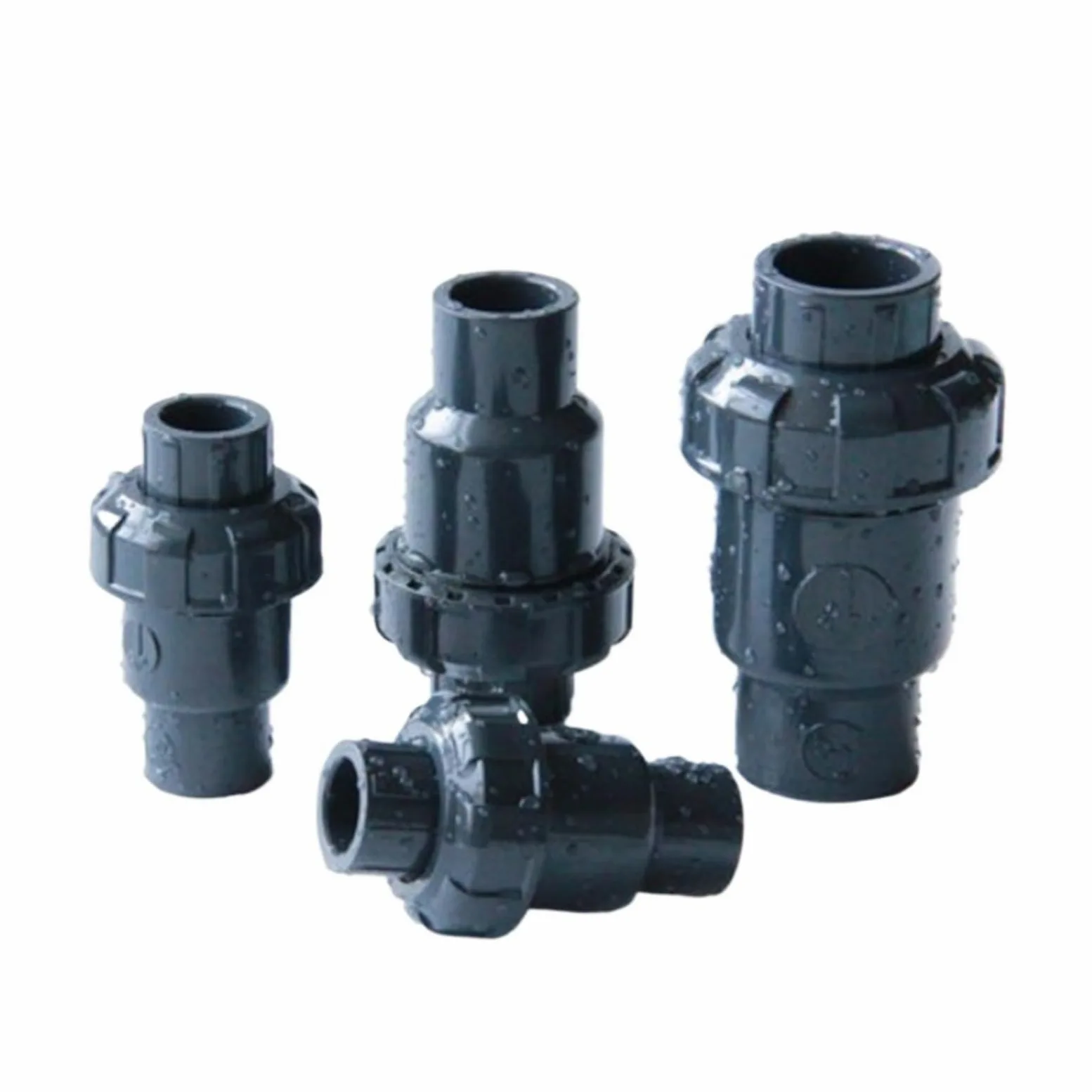 Válvula de retención de PVC SANKING de Taiwán, válvula de retención de aleta de plástico interior de 50MM, válvula Universal Vertical Horizontal DN25 DN32 DN40 DN50(DN40)