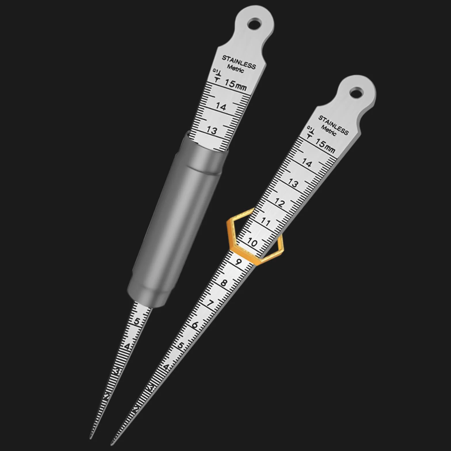 Juego de Galgas de Precisión Calibrador de Holguras Acero Inoxidable Medición Automotriz