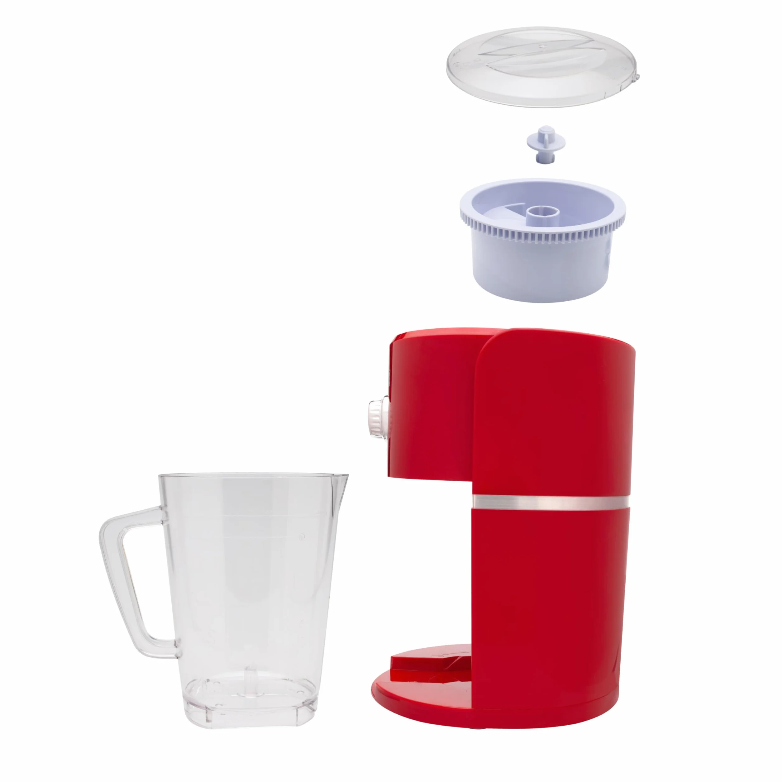 Sogo PIC-SS-11980 heladera Ice cream shake maker 1.1 L 30 W Rojo, Transparente