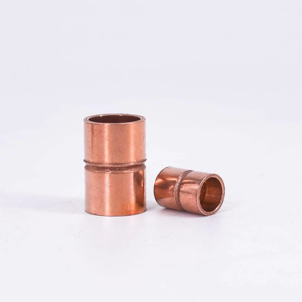 54 67 76 80 85 89 92 105 108 133 159mm ID Pure Copper End Feed Solder Coupling Plumbing Fitting Coupler For Air Condition (ID 108mm Wall 1.7mm) Brass Hose