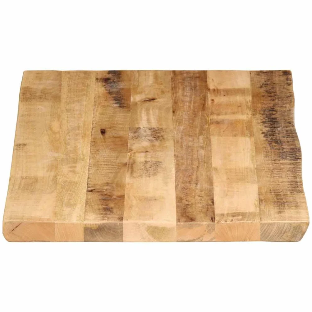 Genérico Tablero de Mesa Borde Natural Madera Maciza Mango 100x60x3,8 cm,Accesorios para mesas,Tableros para mesas-370694
