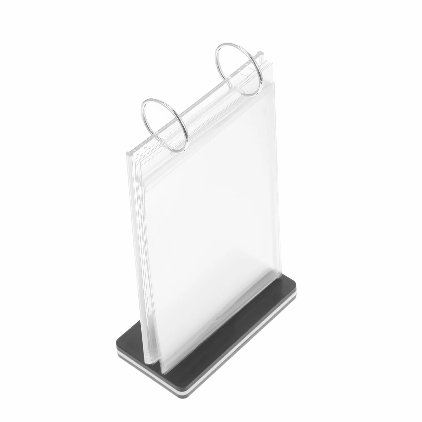 5piezas Soporte De Menú De Escritorio Transparente Para Restaurantes Exhibidores Estables Para Carteles Porta Menús Ligero y Fácil De Usar Para Tiendas y Eventos