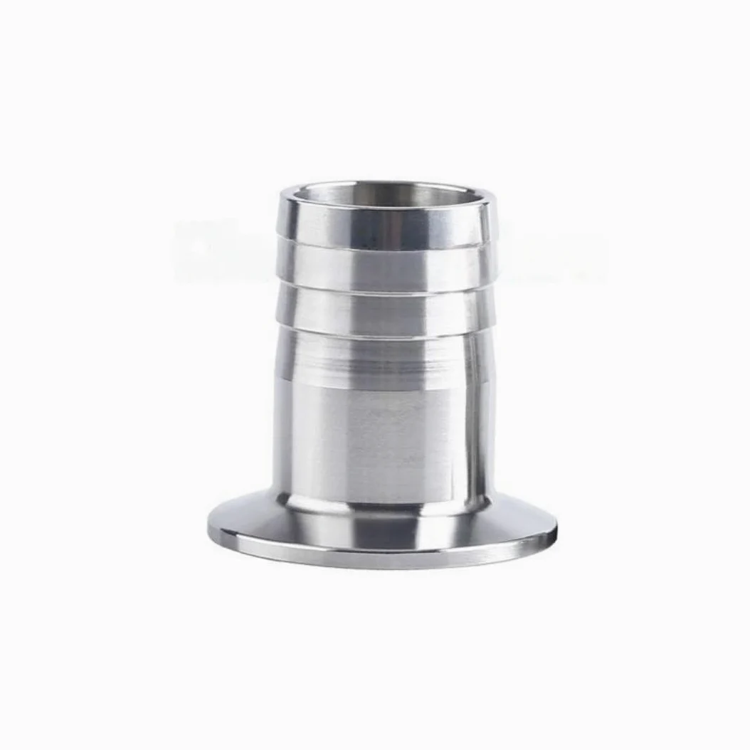 Conector de púas for manguera sanitaria de acero inoxidable 304 - Virola de triple abrazadera, resistente a los rayos U-V, alta presión, reutilizable, dispositivo compacto(63mm x 77.5mm)